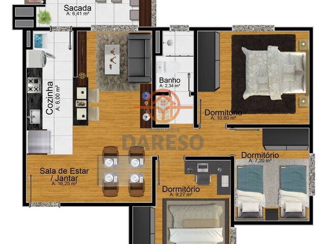#1323 - Apartamento para Venda em Sapucaia do Sul - RS - 2